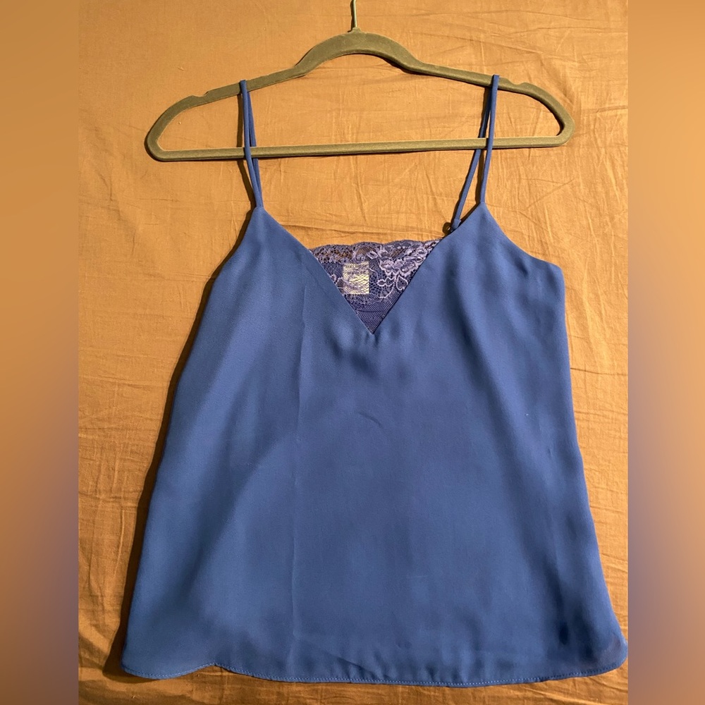 Melrose Market Cobalt Blue Silky Top